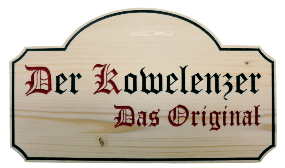 Holzschild für Weihnachtsbude