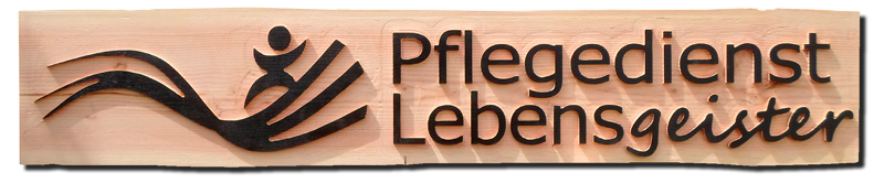 Holzschild mit Logo,  Schild aus Douglasienholz 1500 mm x 260 mm x 30 mm